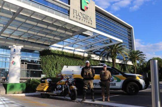 Exposição da Polícia Militar no Floripa Shopping