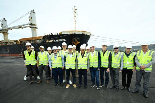 Governador Jorginho Mello no Porto de Imbituba