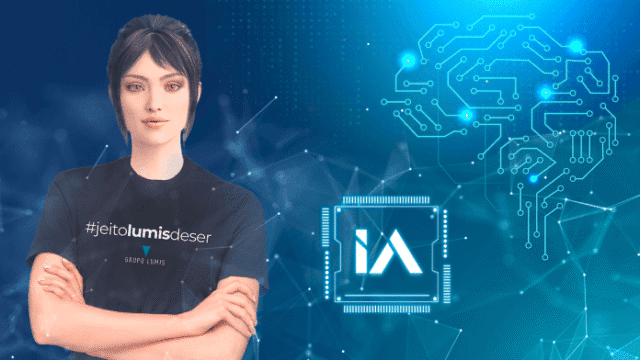 Imagem ilustrativa da LIA 2.0 - Inteligência Artificial do Grupo Lumis