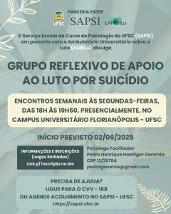 Imagem Grupo de Apoio ao Luto por Suicídio UFSC