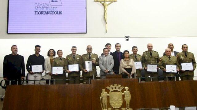 Cerimônia de Homenagem à PMSC