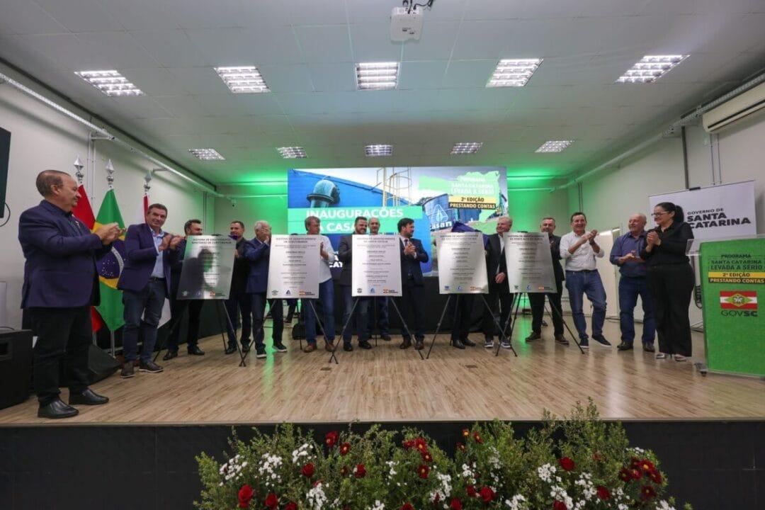 Reservatório de água em Curitibanos