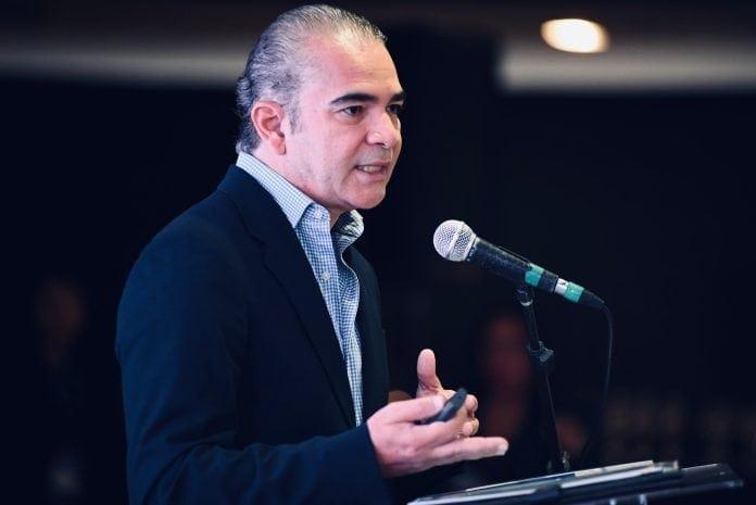 Delton Batista em reunião com líderes empresariais em Nova York