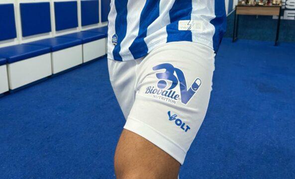 Logo da Biovalle presente nos calções do Avaí Futebol Clube