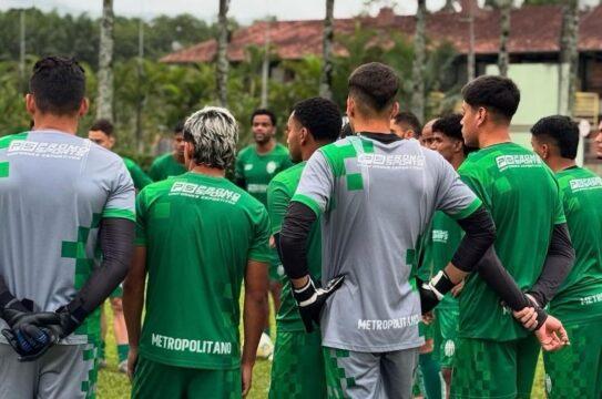 Equipe de futebol do Metropolitano no Catarinense Sicoob Série B 2025