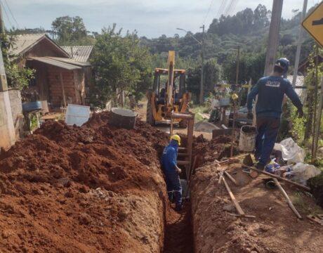 Obras da Casan em Catanduvas