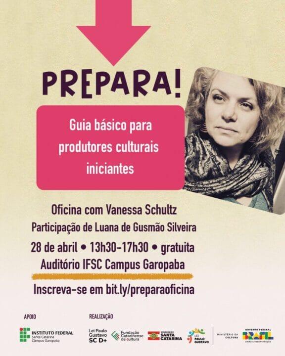 Estudantes participando da oficina Prepara sobre produção cultural