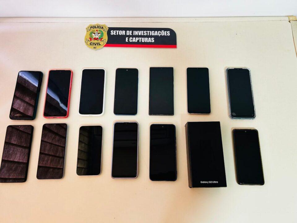 Polícia Civil de Santa Catarina recupera smartphones em Blumenau