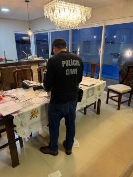 Equipe da Polícia Civil em operação Patriarca