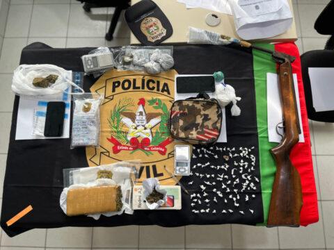 Apreensão de drogas e prisões em operação policial