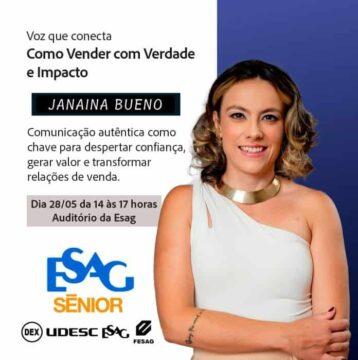 Imagem da Palestra sobre Comunicação em Vendas na Udesc