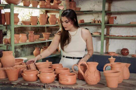 Peças de cerâmica artesanal