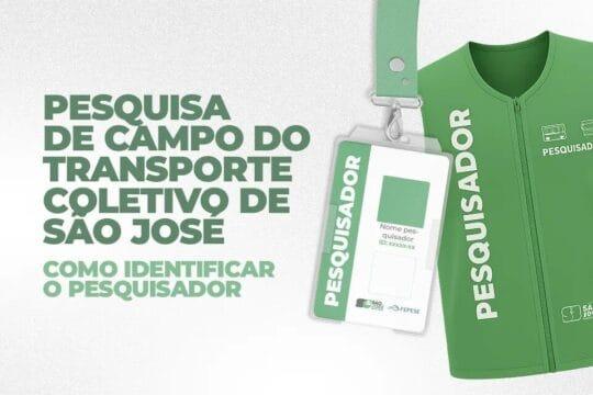 Pesquisa de campo para transporte coletivo em São José