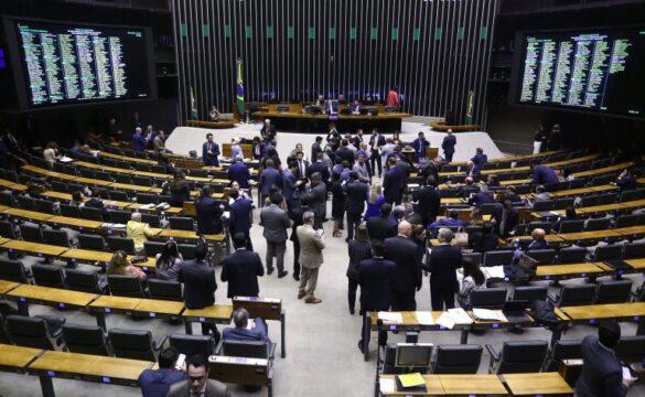 Plenário da Câmara dos Deputados durante sessão