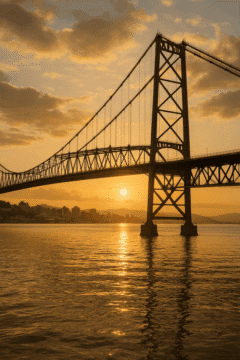 Ponte Hercílio Luz em Florianópolis