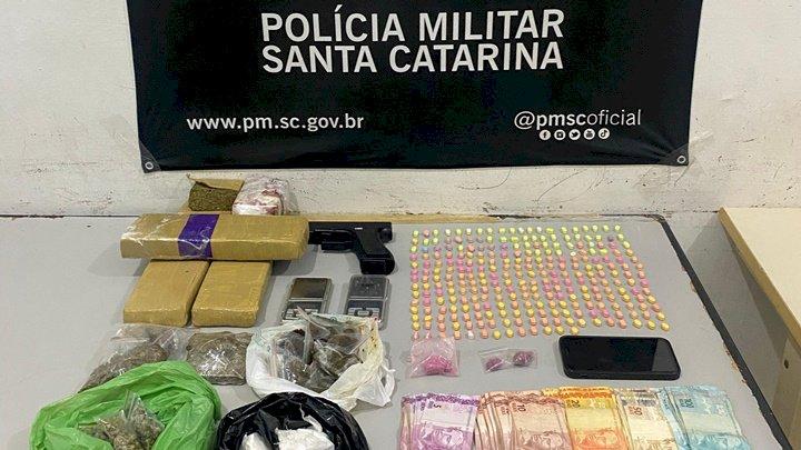 Homem preso por tráfico de drogas em Joinville
