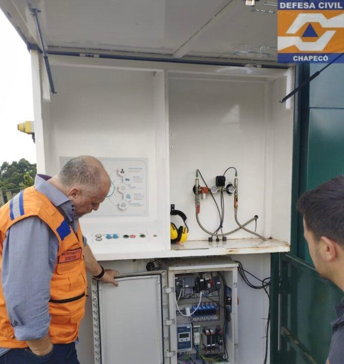Sistema de proteção contra granizo na região de Chapecó