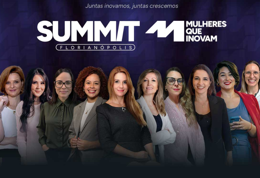 Mulheres participando de evento sobre inovação em Florianópolis