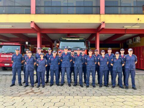 Cadetes do CFO 2023 visitam o 3º Batalhão de Bombeiros Militar em Blumenau