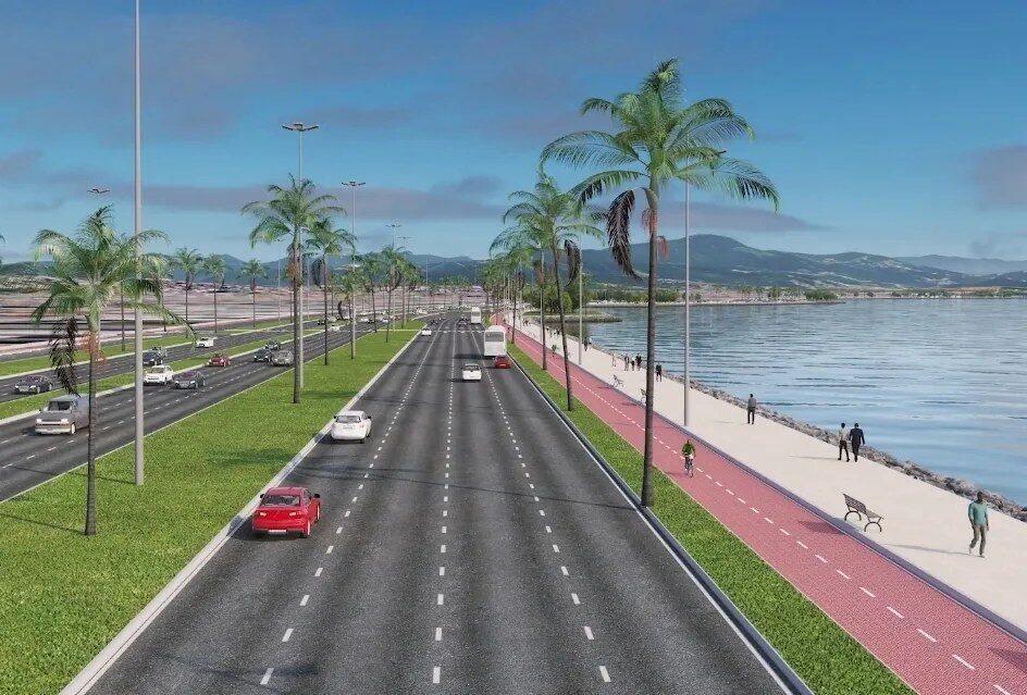 Avenida Beira-Mar de Barreiros em São José