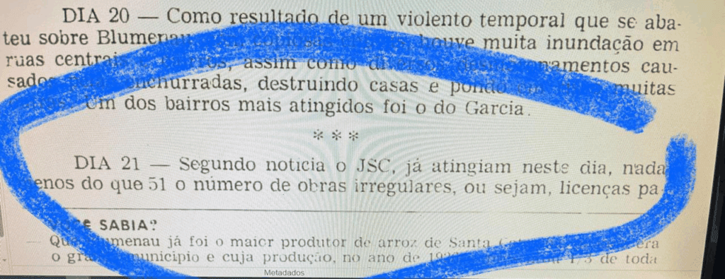 Prédios em desacordo com legislação em Blumenau
