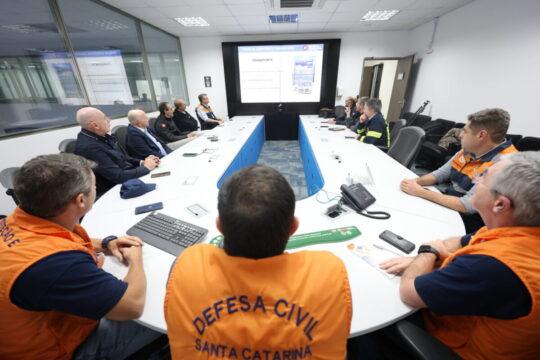 Delegação Italiana em troca de conhecimentos em gestão de riscos e desastres