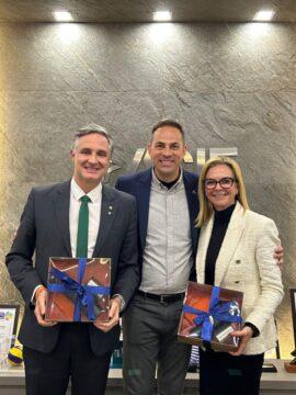 Deputado Matheus Cadorin na reunião da ACIF