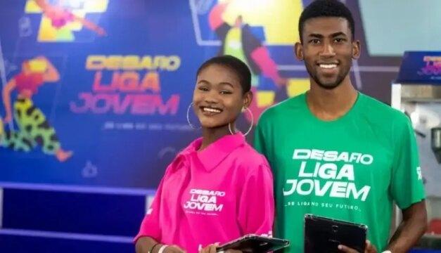 Estudantes participando do Desafio Liga Jovem