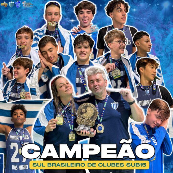 Equipe do Avaí Sub-15 - Campeã do Sul-brasileiro de Clubes Sub-15