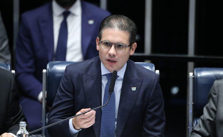 Presidente da Câmara Hugo Motta discursando no 11º Fórum Parlamentar do BRICS