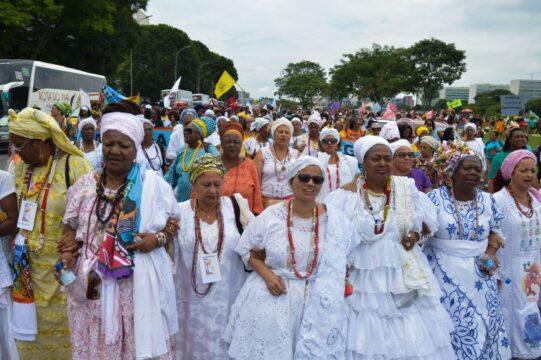 Imagem da Marcha Nacional das Mulheres Negras em Brasília