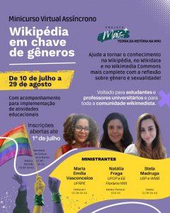 Imagem ilustrativa do minicurso Wikipédia em Chave de Gêneros