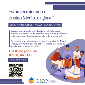 Estudantes participando da Oficina de Orientação Profissional na UFSC