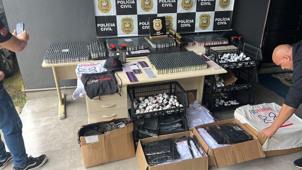 Anabolizantes ilegais apreendidos durante operação policial