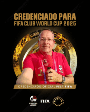 Jornalista Polidoro Júnior se credenciou para o Mundial de Clubes da FIFA nos Estados Unidos