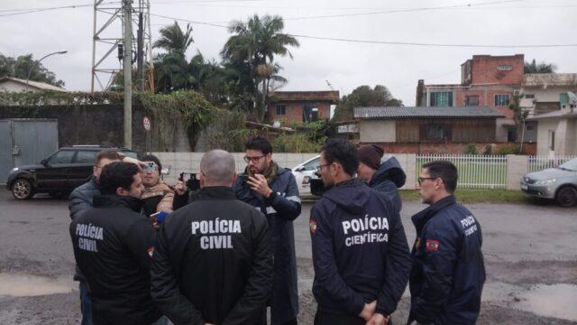 Reconstituição de acidente com balão - Polícia Civil e Polícia Científica