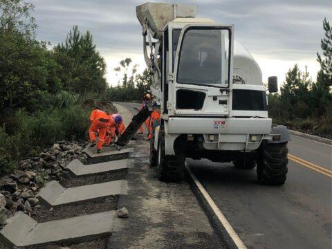 Rodovia SC-120 revitalizada em Santa Catarina