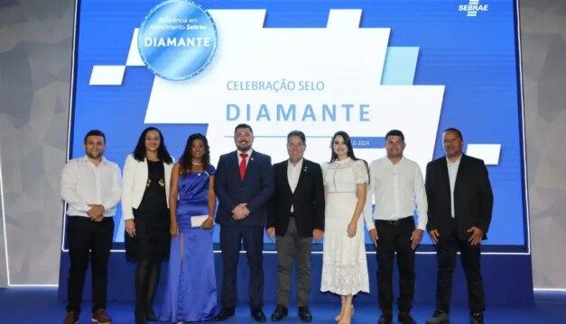 Logo do Sebrae com Selo Diamante