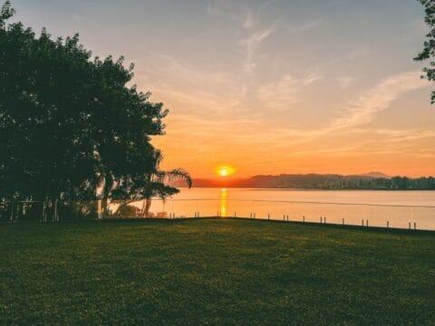 Vista do Wine Garden Festival de Vinhos na Lusch Garden em Florianópolis