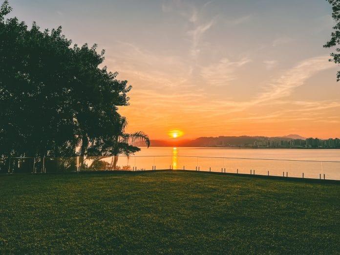 Vista do Wine Garden Festival de Vinhos na Lusch Garden em Florianópolis
