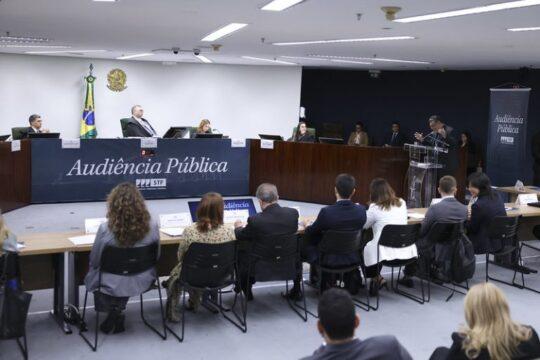 Advogados da Câmara e do Senado em audiência no STF sobre emendas parlamentares