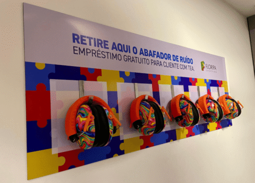 Abafadores anti-ruído para clientes com TEA