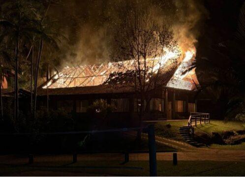 Incêndio em retiro feminino controlado pelo CBMSC