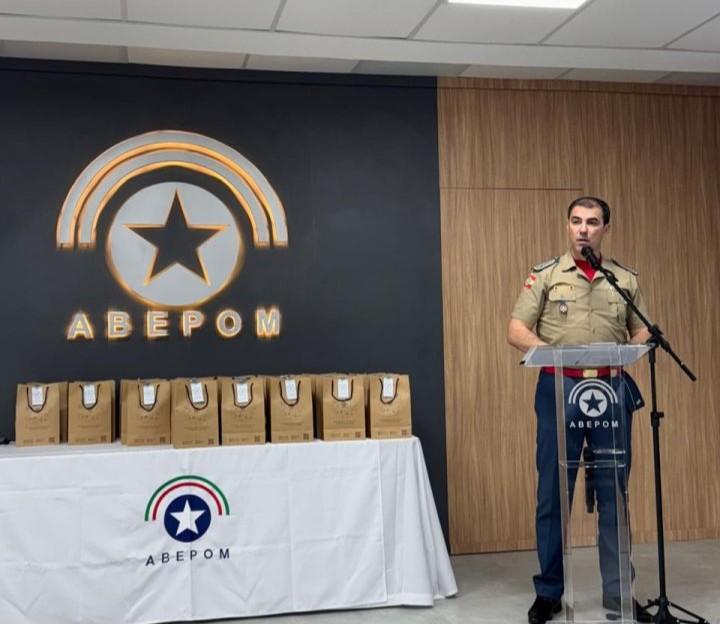 Imagem do evento de lançamento das comemorações dos 32 anos da Abepom com a participação do CBMSC