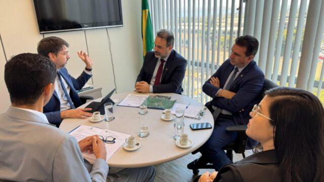 Cleiton Fossá em Brasília buscando recursos para Chapecó