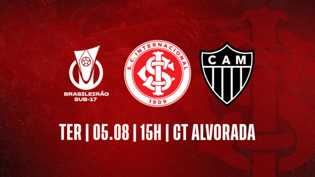 Ingressos para Internacional x Atlético-MG no Campeonato Brasileiro Sub-17 2025