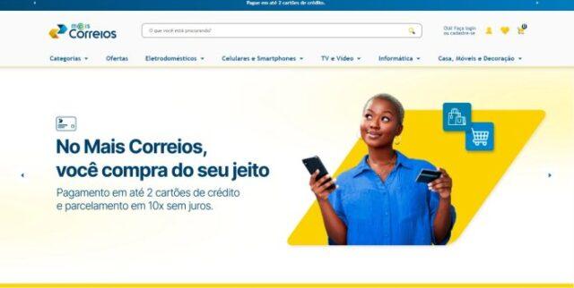 Imagem representativa do Mais Correios - Plataforma de Compras Online