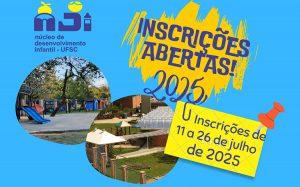 Crianças participando do sorteio de vagas no Núcleo de Desenvolvimento Infantil UFSC