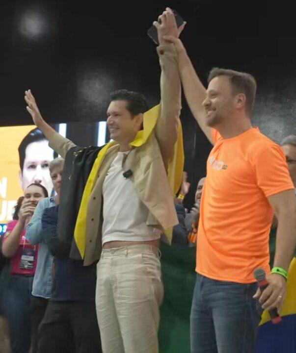 Lideranças do Partido Novo em evento político
