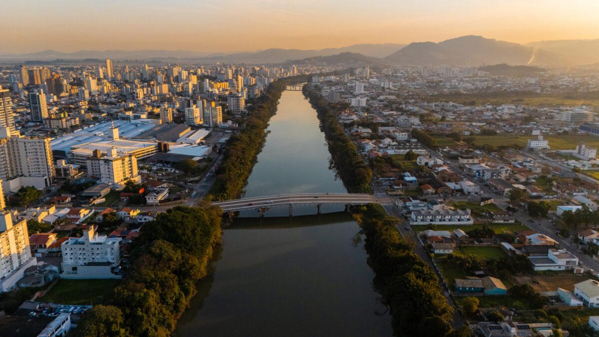 Imagem relacionada ao projeto de melhoramento fluvial do Rio Tubarão
